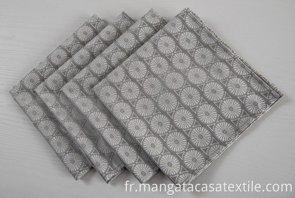 Grey Daisy Napkins